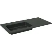 Storke Scuro vasque asymétrique gauche quartz mat 100 x 46 cm