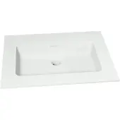 Storke Mata vasque simple solid surface mat 65 x 52 cm