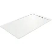 Balmani Andes receveur de douche 150 x 90 cm Solid Surface blanc mat texture ardoise