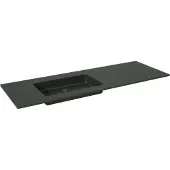 Storke Scuro vasque asymétrique gauche quartz mat 150 x 52 cm