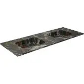Balmani Tablo Arcato double vasque marbre Portoro Gold 150 x 55 cm
