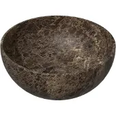 Balmani Bari XS vasque à poser marbre Dark Emperador rond Ø 22 cm