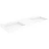 Storke Jura vasque double Solid Surface mat 120 x 46 cm