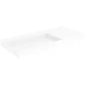 Storke jura vasque asymétrique gauche Solid Surface mat 100 x 46 cm