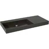 Storke jura vasque asymétrique gauche quartz mat 100 x 46 cm