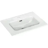 Linie Baro vasque simple porcelaine Blanc Brillant 60 x 46 cm
