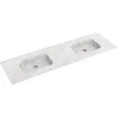 Balmani Tablo Arcato double vasque marbre carrara 180 x 55 cm