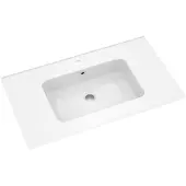 Linie Vano vasque simple marbre composite brillant 80 x 46 cm