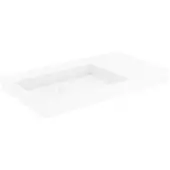 Storke jura vasque asymétrique gauche Solid Surface mat 80 x 46 cm