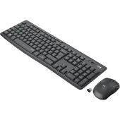 Logitech MK295 Silent Wireless Combo clavier Souris incluse USB QWERTY US International Graphite