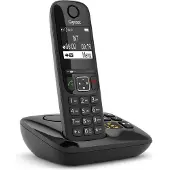 Gigaset Téléphone sans fil dect noir avec répondeur - - AS690ANOIR -