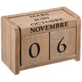 Atmosphera Calendrier Bois Perpétuel Atmosphera Colonial