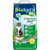 Biokat's 18L Classic Fresh, senteur printanière 3in1 Biokat's Litière pour chat + 40g friandises GimCat offerts !