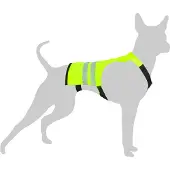 Flamingo Reflective Dog Jacket Jaune 50-60 cm