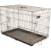 Flamingo Cage de transport Ebo 77 x 47 x 55 cm brun-métallique 517581