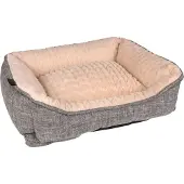 Flamingo Panier rectangulaire pour chien Zupo 50x40x16 cm Gris