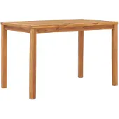 vidaXL Table de jardin à manger 120x70x77 cm teck massif