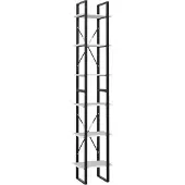vidaXL Bibliothèque à 6 niveaux blanc 40x30x210 cm bois ingénierie
