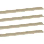 vidaXL Étagères murales 4 pcs chêne sonoma 100x9x3 cm