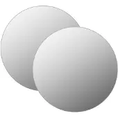vidaXL Miroirs muraux 2 pcs 40 cm Rond Verre