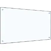 vidaXL Dosseret de cuisine Transparent 90x50 cm Verre trempé