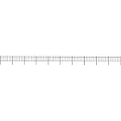 vidaXL Clôture de jardin avec pointes de lance acier 17 x 0,8 m noir