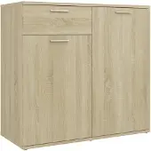vidaXL Sideboard chêne Sonoma 80x36x75 cm bois composite
