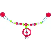Heimess DAM Heimess Anneau de dentition : PINK PAREL with STREPS L40cm, plastique, avec des clips