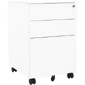vidaXL Classeur mobile Blanc 39x45x60 cm Acier