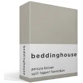 Beddinghouse Drap-Housse Beddinghouse Split Topper Sand (Percal)-160 x 200 cm