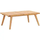 vidaXL Table basse de jardin 90x55x35 cm Bois solide d'acacia