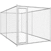 vidaXL Niche extérieure pour chiens 382x192x185 cm