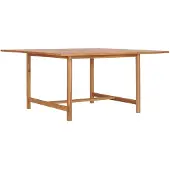 vidaXL Table de jardin 150x150x76 cm bois massif teck