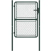 vidaXL Portail de jardin en acier vert 100 x 150 cm