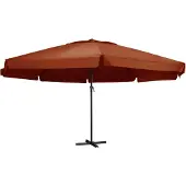 vidaXL Parasol Mât en aluminium 600 cm Terracota