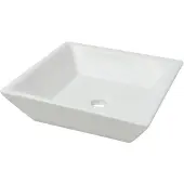 vidaXL Lavabo carré en céramique blanc 41,5 x 41,5 x 12 cm