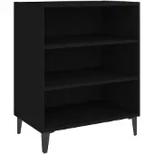 vidaXL Sideboard Noir 57x35x70 cm Bois composite