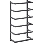 vidaXL Porte-serviette Noir 24x12x48 cm Acier