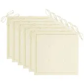 vidaXL Coussins de chaise jardin lot de 6 crème 50x50x3cm tissu oxford