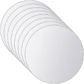 vidaXL Carreaux de miroir 16 pcs Rond Verre