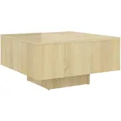 vidaXL Table basse en chêne Sonoma 60x60x31,5 cm Matériau dérivé du bois