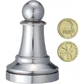 Eureka Casse-tête d'échecs en fonte argenté