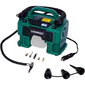 Vonroc Compresseur 20V et allume-cigare 12V | Batterie et chargeur excl.