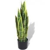 vidaXL Plante artificielle avec pot Sansevière 65 cm Vert