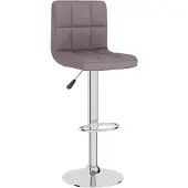 vidaXL Tabouret de bar "Höringen" en tissu taupe. Dimensions (L/H/P) 40x111x47 cm