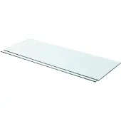 vidaXL Panneaux d'étagère 2 pcs Verre Transparent 80 x 30 cm