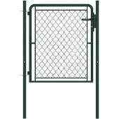 vidaXL Portail de jardin en acier vert 100 x 75 cm