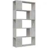 vidaXL Bibliothèque de séparation Gris béton 80x24x155 cm