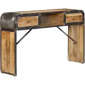 vidaXL Buffet 120x30x75 cm bois massif mangue