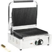 vidaXL Gril à panini rainuré 2200 W 43x30,5x20 cm